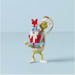 Lenox Grinch With All The Gifts Ornament NWT